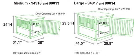 End Table Wooden Dog Crate | End Table Wooden Pet Crate | White